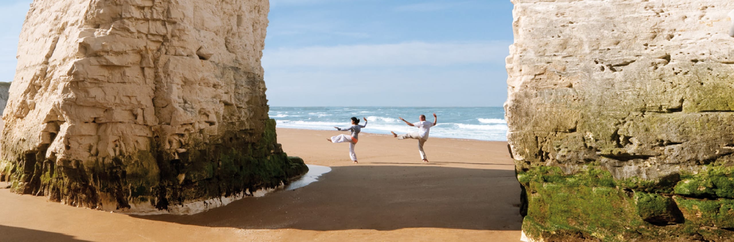 Two people at the beach